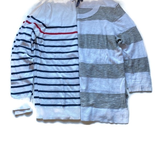 Two thin knit striped sweaters size M - Picture 8 of 8